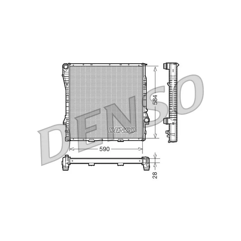 Radiateur, refroidissement du moteur DENSO DRM05115