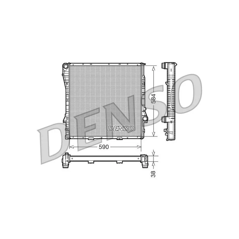 Radiateur, refroidissement du moteur DENSO DRM05117
