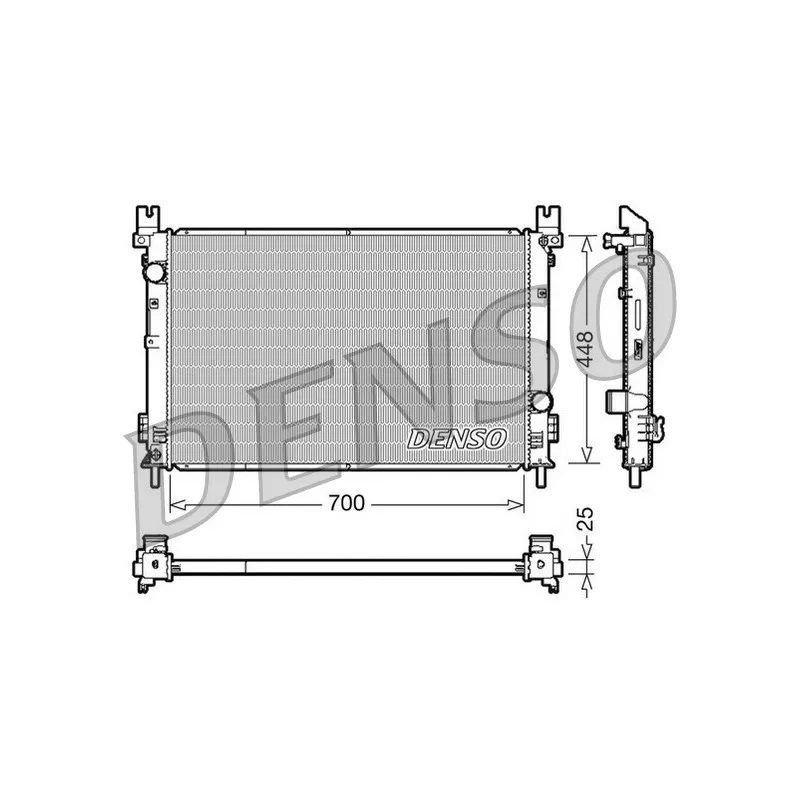 Radiateur, refroidissement du moteur DENSO DRM06001