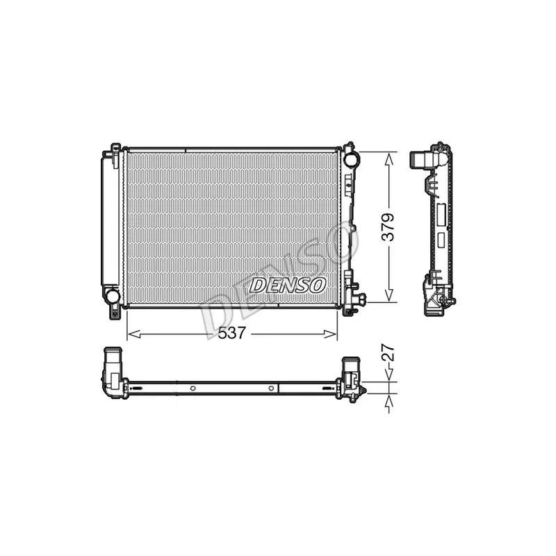 Radiateur, refroidissement du moteur DENSO DRM06003