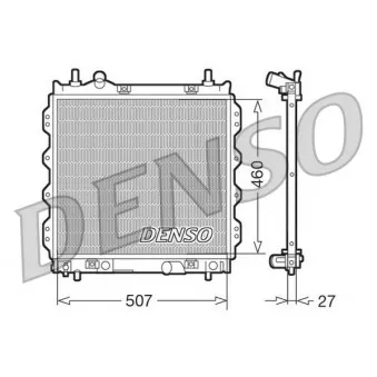 Radiateur, refroidissement du moteur DENSO DRM06005