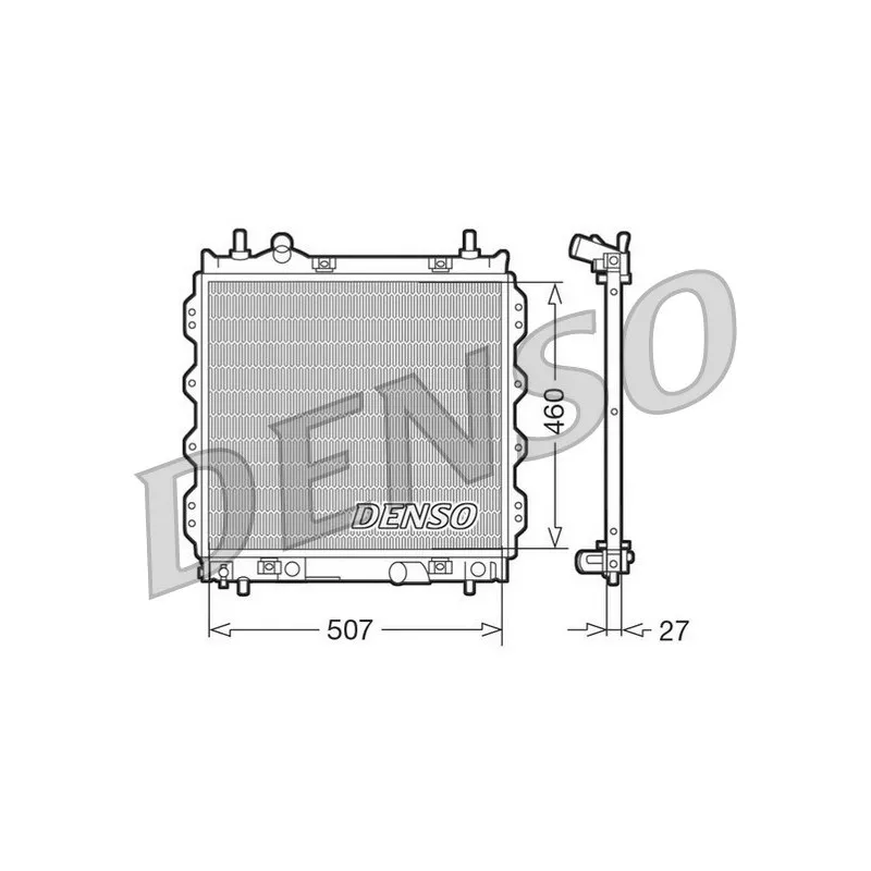 Radiateur, refroidissement du moteur DENSO DRM06005