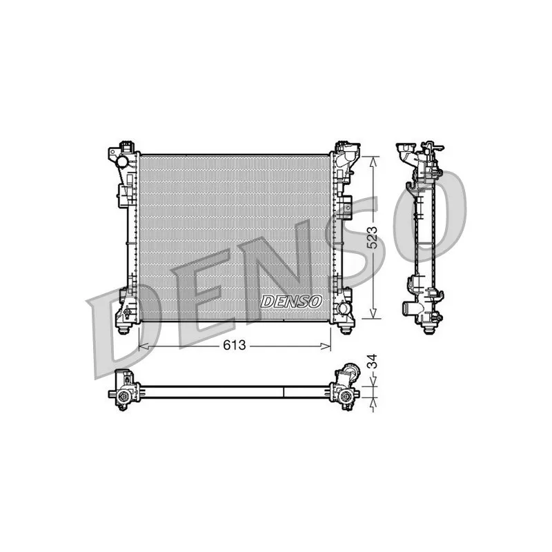 Radiateur, refroidissement du moteur DENSO DRM06006