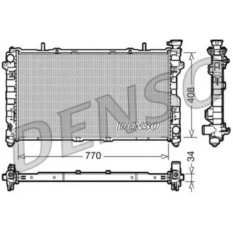 Radiateur, refroidissement du moteur DENSO DRM06012
