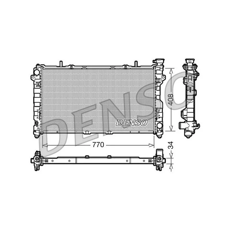 Radiateur, refroidissement du moteur DENSO DRM06012