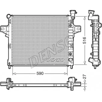 Radiateur, refroidissement du moteur DENSO