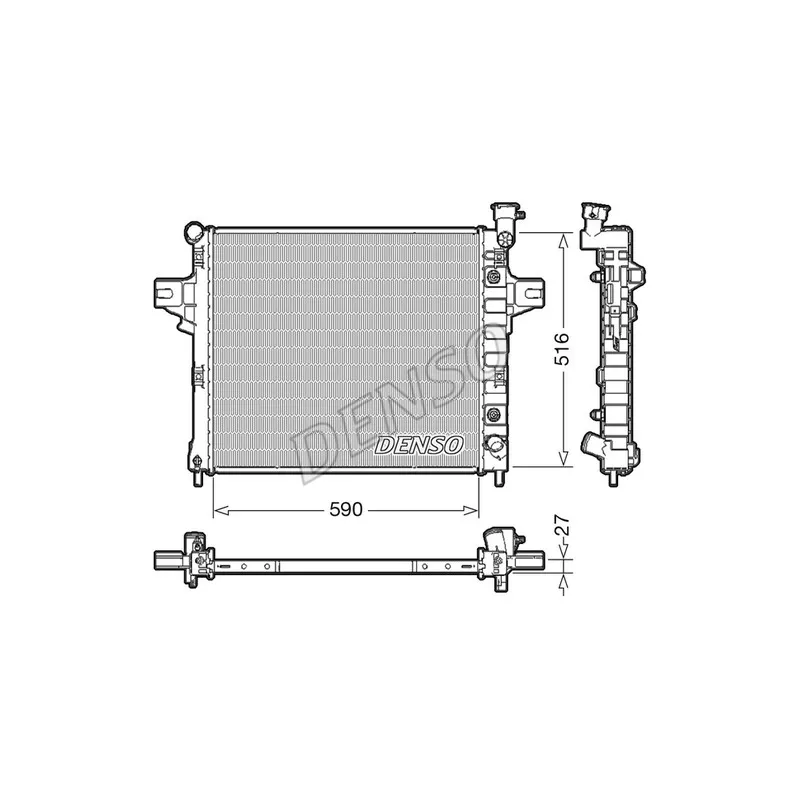 Radiateur, refroidissement du moteur DENSO DRM06031