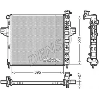 Radiateur, refroidissement du moteur DENSO DRM06032