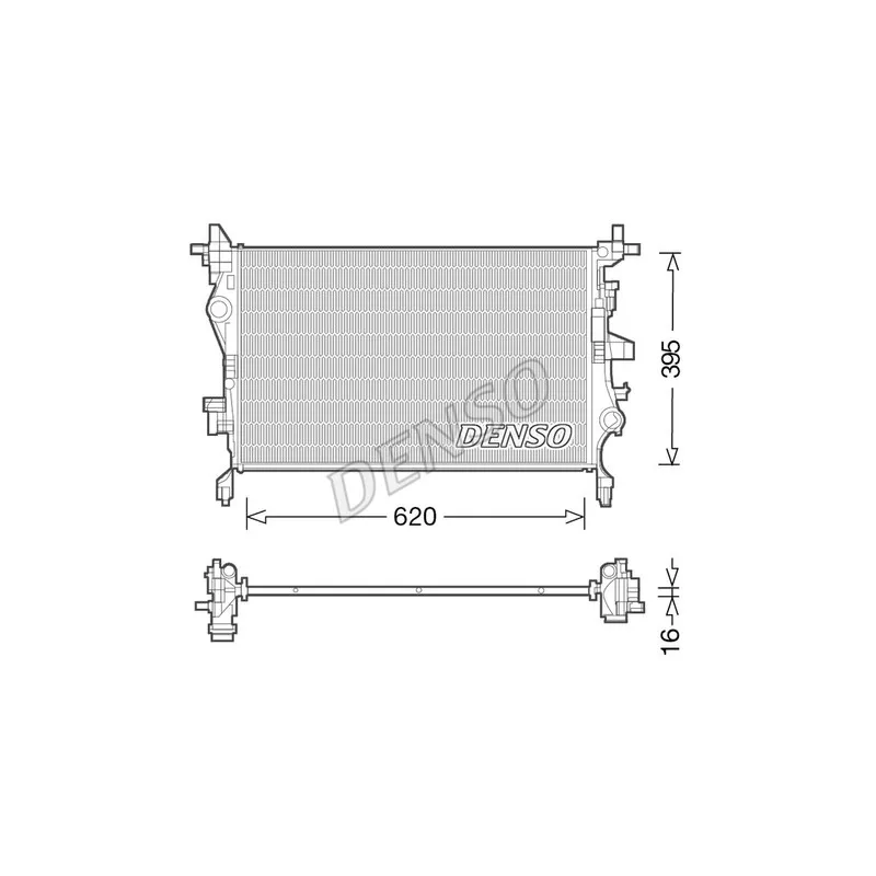 Radiateur, refroidissement du moteur DENSO DRM06036