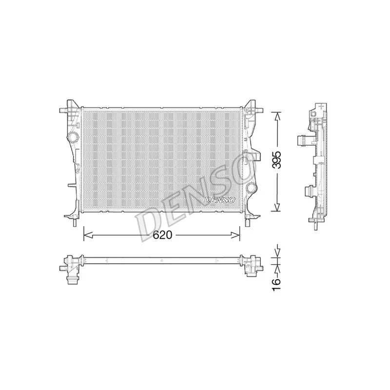 Radiateur, refroidissement du moteur DENSO DRM06038