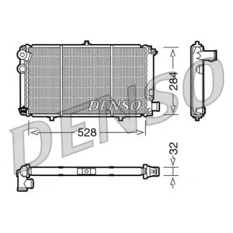 Radiateur, refroidissement du moteur DENSO DRM07001