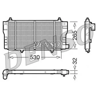 Radiateur, refroidissement du moteur DENSO DRM07002