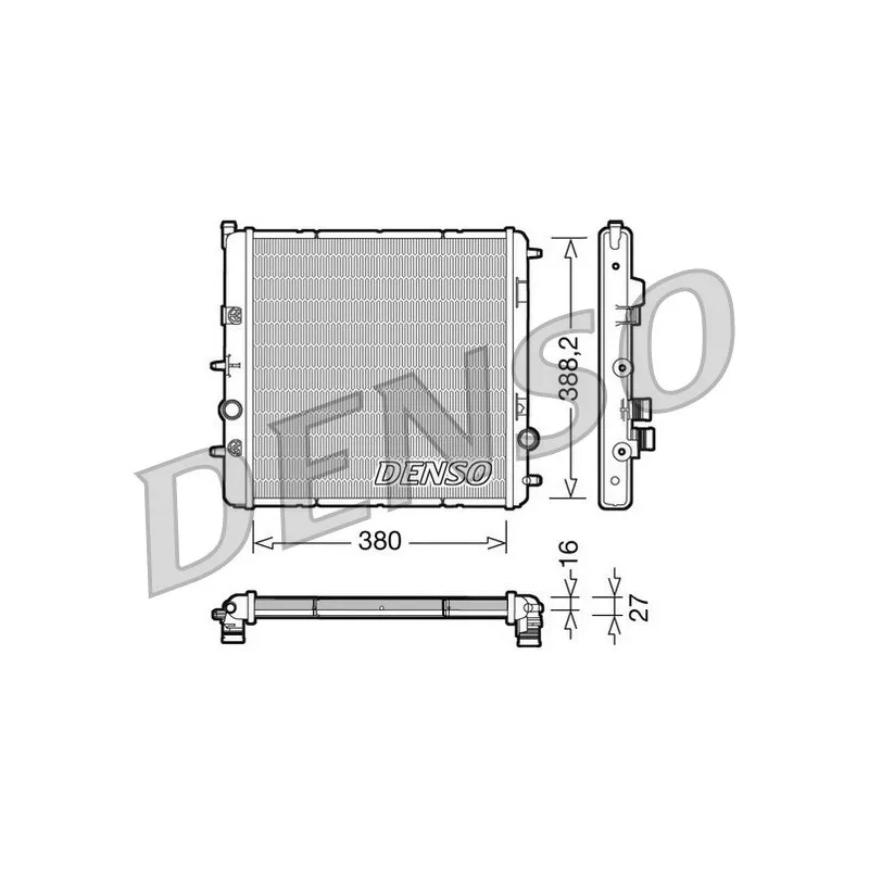 Radiateur, refroidissement du moteur DENSO DRM07003