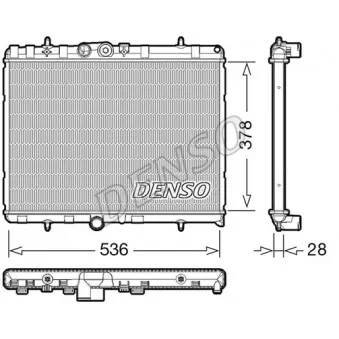 Radiateur, refroidissement du moteur DENSO DRM07004