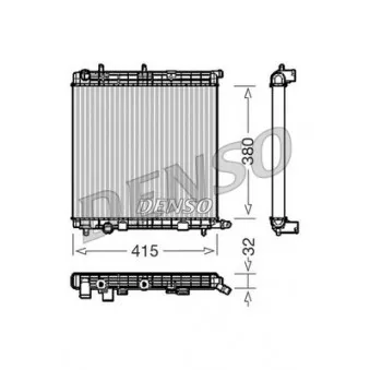 Radiateur, refroidissement du moteur DENSO DRM07010
