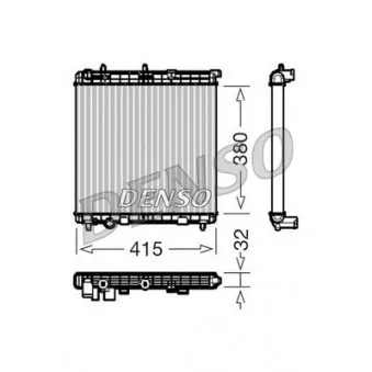 Radiateur, refroidissement du moteur DENSO DRM07011