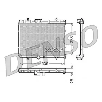 Radiateur, refroidissement du moteur DENSO DRM07015