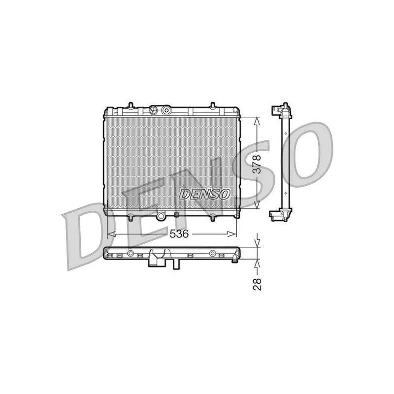 Radiateur, refroidissement du moteur DENSO DRM07015