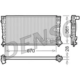 Radiateur, refroidissement du moteur DENSO DRM07020