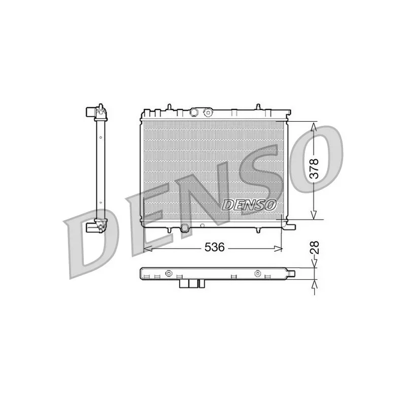 Radiateur, refroidissement du moteur DENSO DRM07021