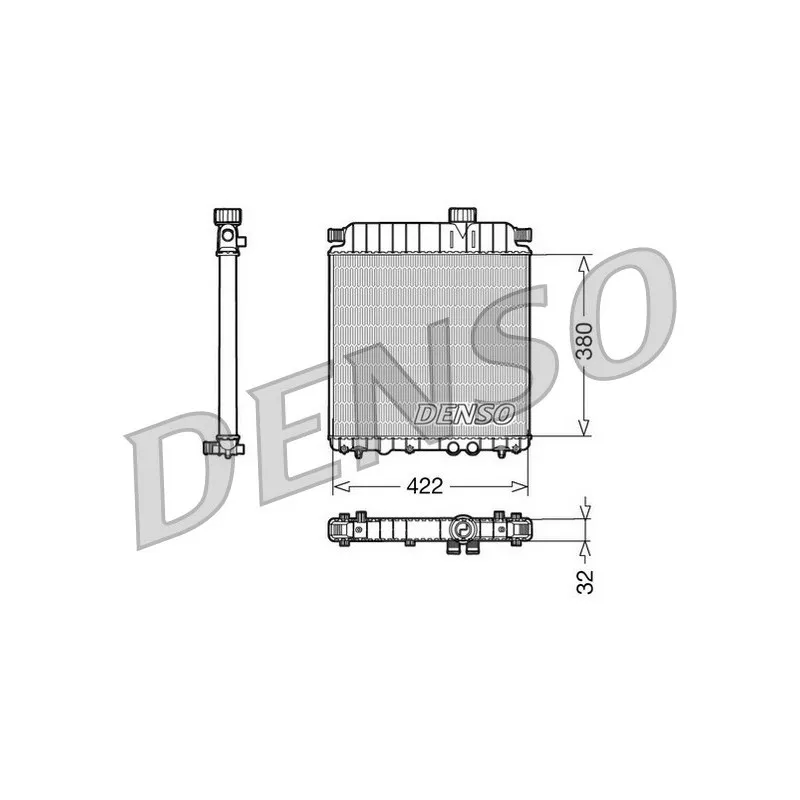 Radiateur, refroidissement du moteur DENSO DRM07031