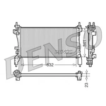 Radiateur, refroidissement du moteur DENSO DRM07040