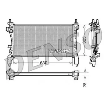 Radiateur, refroidissement du moteur DENSO DRM07041