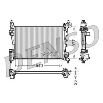 Radiateur, refroidissement du moteur DENSO DRM07042