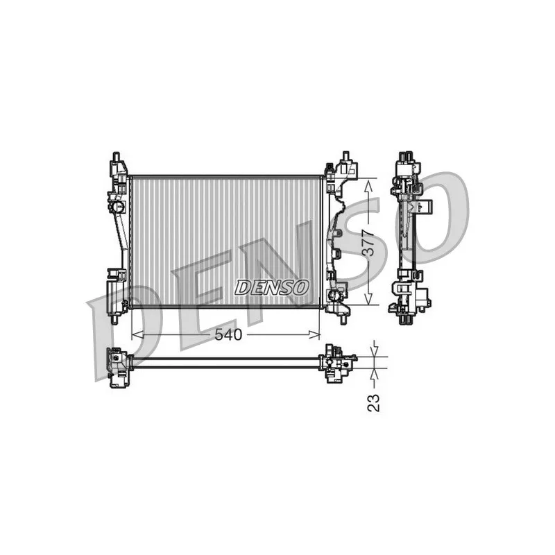 Radiateur, refroidissement du moteur DENSO DRM07042