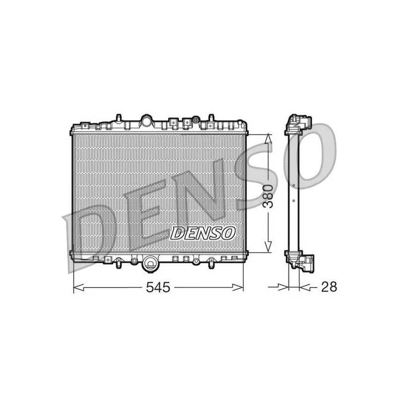 Radiateur, refroidissement du moteur DENSO DRM07056