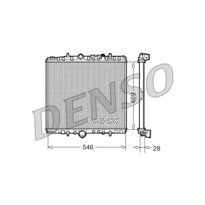 Radiateur, refroidissement du moteur DENSO DRM07061