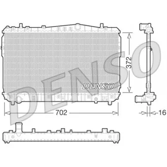 Radiateur, refroidissement du moteur DENSO DRM08004
