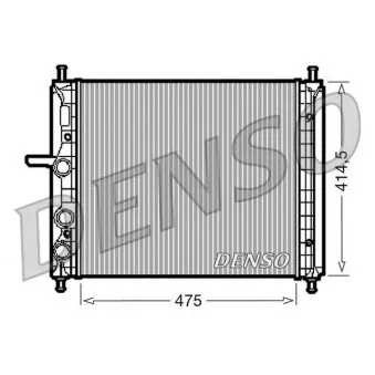 Radiateur, refroidissement du moteur DENSO DRM09034