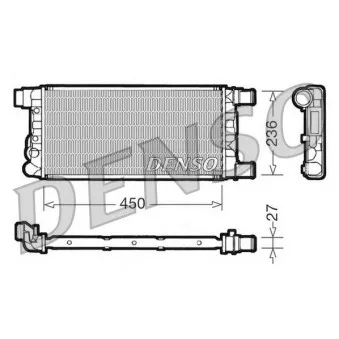 Radiateur, refroidissement du moteur DENSO DRM09041