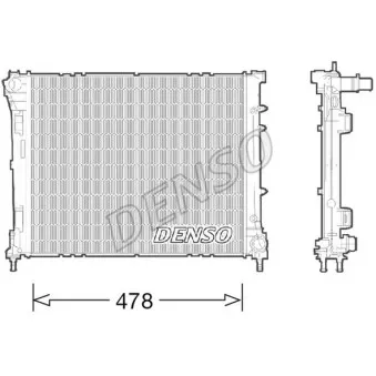 Radiateur, refroidissement du moteur DENSO DRM09043