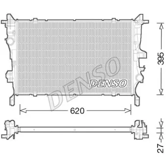 Radiateur, refroidissement du moteur DENSO DRM09045