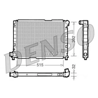 Radiateur, refroidissement du moteur DENSO DRM09050