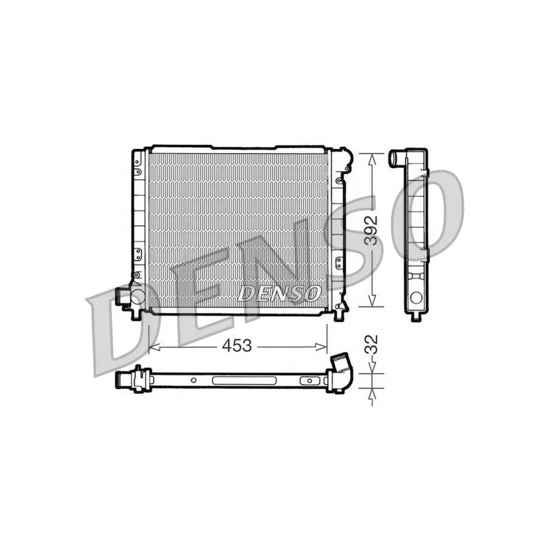 Radiateur, refroidissement du moteur DENSO DRM09051