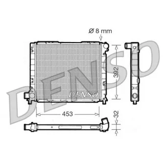 Radiateur, refroidissement du moteur DENSO DRM09052