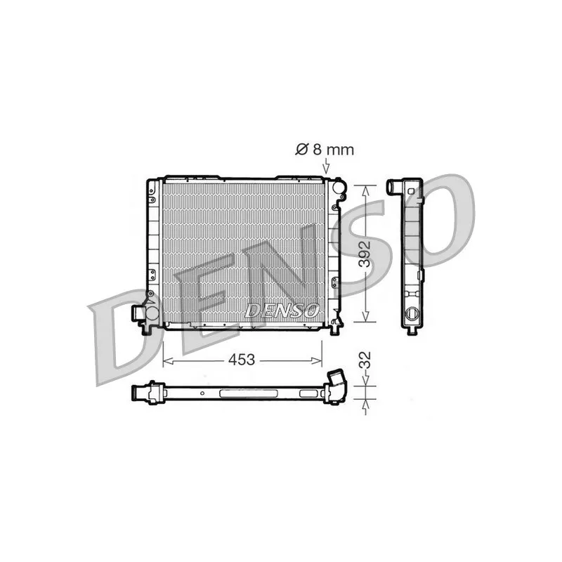 Radiateur, refroidissement du moteur DENSO DRM09052