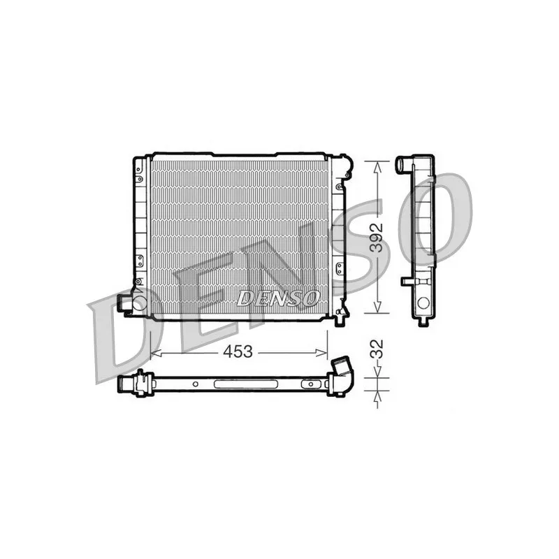 Radiateur, refroidissement du moteur DENSO DRM09053