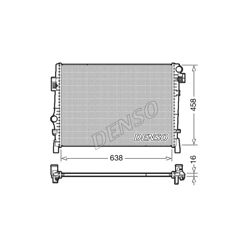 Radiateur, refroidissement du moteur DENSO DRM09054