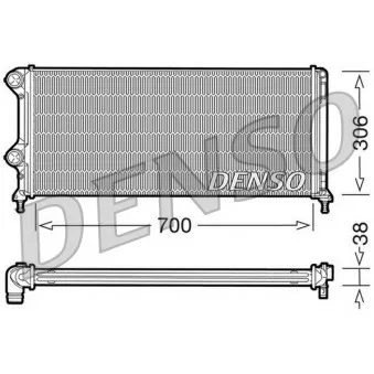 Radiateur, refroidissement du moteur DENSO DRM09060