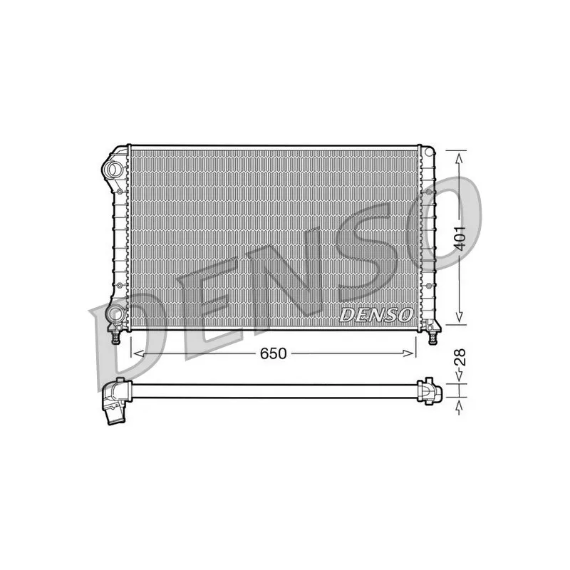 Radiateur, refroidissement du moteur DENSO DRM09061