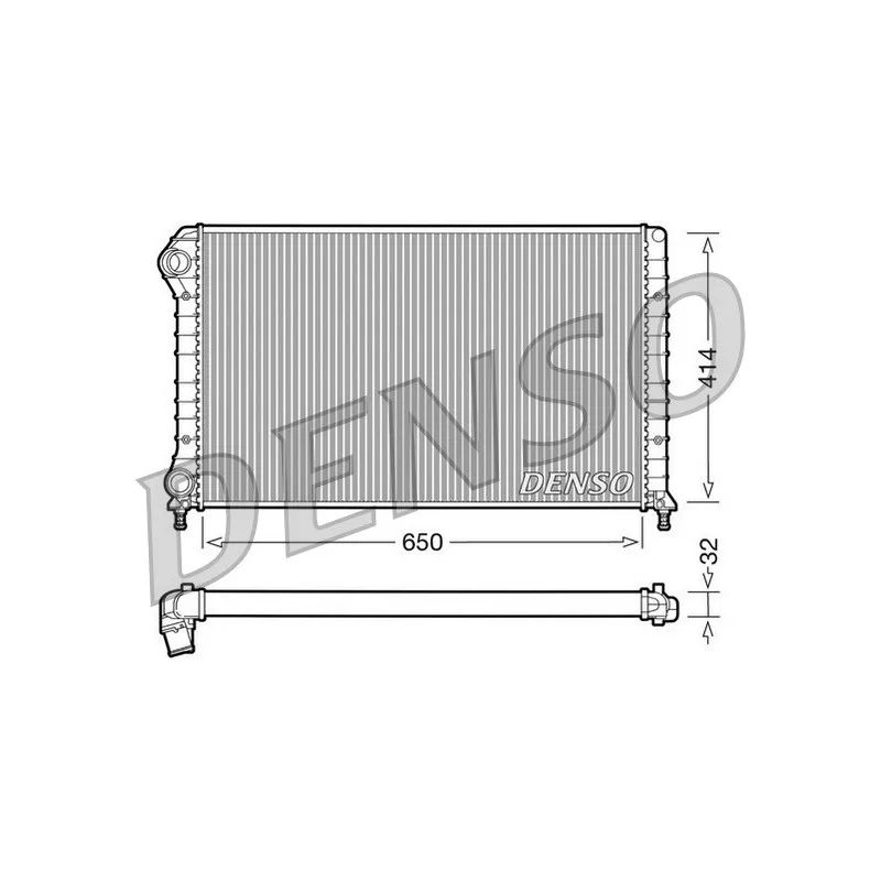 Radiateur, refroidissement du moteur DENSO DRM09062