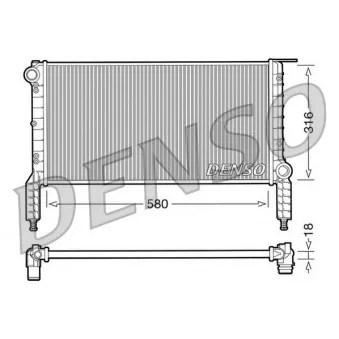 Radiateur, refroidissement du moteur DENSO DRM09064