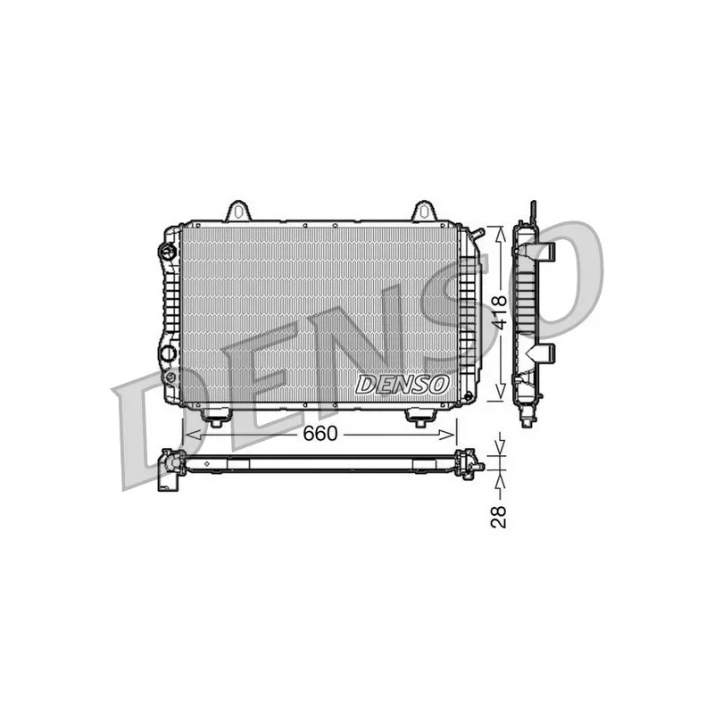 Radiateur, refroidissement du moteur DENSO DRM09071