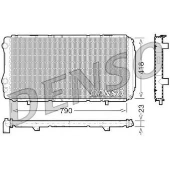 Radiateur, refroidissement du moteur DENSO DRM09074
