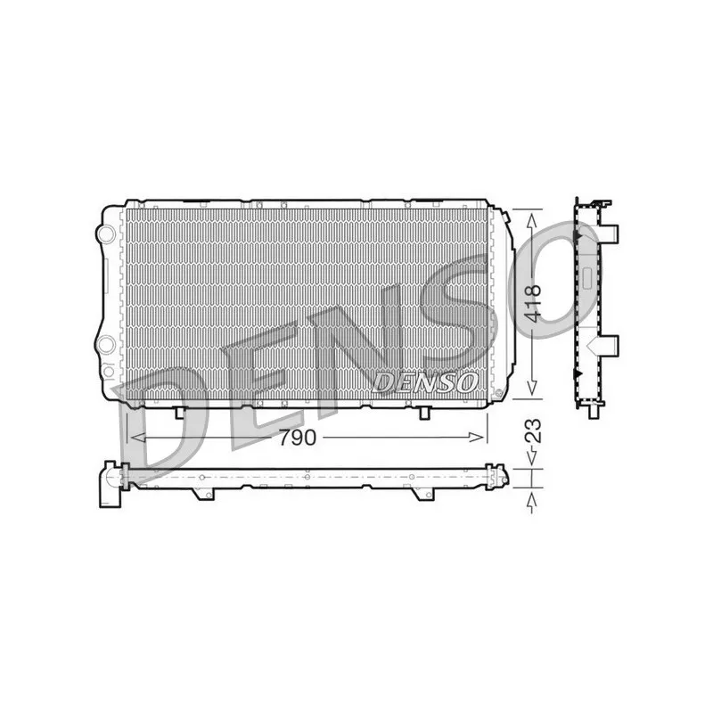 Radiateur, refroidissement du moteur DENSO DRM09074