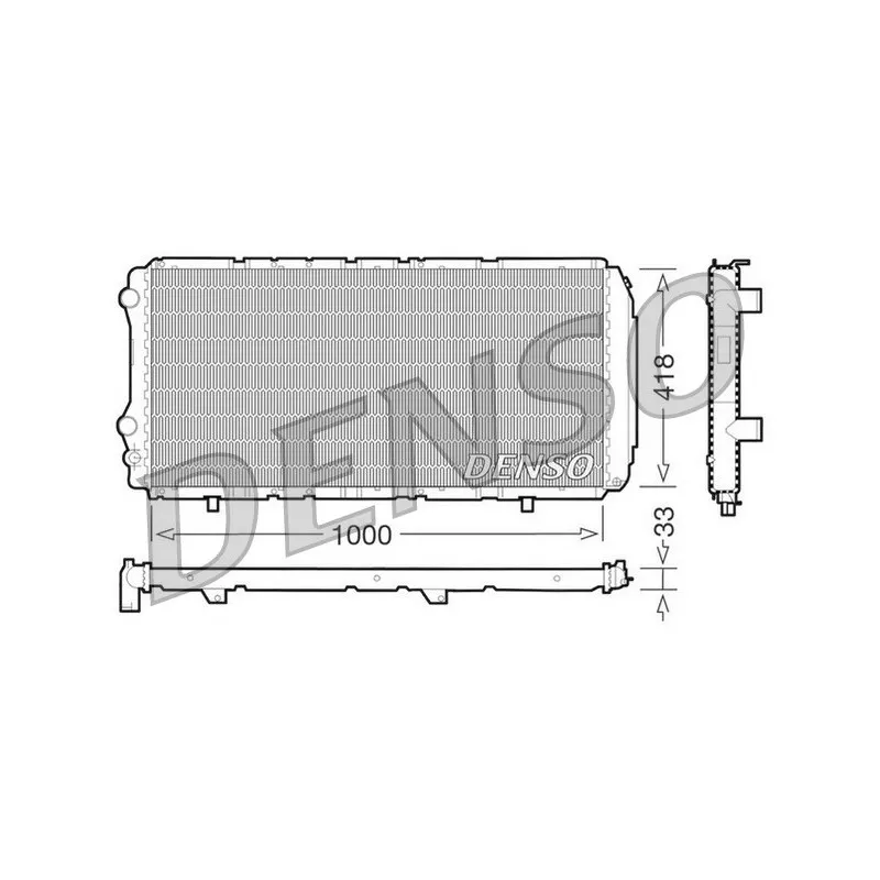 Radiateur, refroidissement du moteur DENSO DRM09075